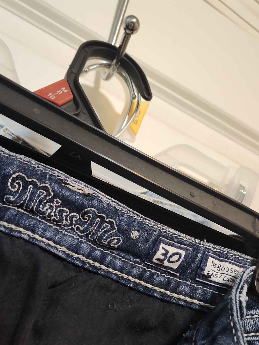 Miss Me Men's Navy Blue Slim Straight Jeans